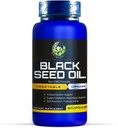 Musta siemenöljy kapseli, ei-GMO, Vegaani, Halal, kylmä painettu, Premium laatu, 100% Liquid Pure BlackSeed Oil Kapselit, 60 Count, 1000mg per tarjoilu