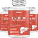 NuBest LiverTox - Premium Liver Health Formula - Liver Cleanse, Detox & Repair - Milk Thistle, Choline, Beet, Turmeric, Artisoke & Voikukka - 3 Pack 3 kuukautta