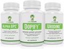 Dopamiinia tukeva lisäosa, jossa Alpha GPC ja Uridiini - Neuro Boost Duo