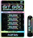 GIT GUD Energy Stick (4 pakkaus) Competitive Focus vahvistin, Virkistävä Mint Aroma, Päivittäinen käyttö, Kannettava kertakäyttöinen, Tricky Taffy (Taffy Mint)