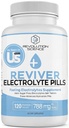 REVIVER Superior Absorptio Elektrolyyttipillerit - Suolatabletit Runnerille ja paastoaville elektrolyyteille, sokerittomat suolapillerit nesteytykseen, Kramppipuolustus, Keto-tuki 120, Elektrolyyttikapselit