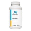 XYMOGEN MedCaps T3 - Kilpirauhasen tuki Formula Vitamiinit + Yrtit - Seleeni, Sinkki, E-vitamiini + C, Ashwagandha, Guggul uute, ja Jodi Supplement (120 kapselia)