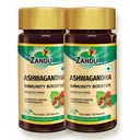 Zandu Ashwagandha -kapselit (120 vegaanikapselia), muotoiltu puhtailla Ashwagandha-uutteilla, immuniteetin tehosteaineella, luonnolliselle kehon vahvuudelle, stressipuskarille (60 x 2)
