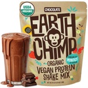 EarthChimp Organic Vegan Protein Powder - Probiootit - Non GMO, Dairy Free, Non Whey, Plant Based Protein Powder for Women and Men, Gluten Free - 52 Tarjoukset, 64 Oz (Chocolate)