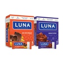 LUNA Bar - Variety Pack - Nutz Over Chocolate and Chocolate Cupcake Flavor - Välipalat - Ei-GMO - Gluteenittomat proteiinipatukat - valmistettu orgaanisella kauralla (12 pakkaus, 2 laatikkoa)