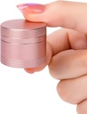 Pieni pilleri tapauksessa Päivittäinen pilleri laatikko - Portable Metal Pill Container taskulaukku, Yksi vedenpitävä pilleri haltija vitamiinit, Turskan maksaöljy, lääke, pilleri Organizer vaaleanpunainen