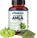 FineLand Amla (Intian karviaismarja) 20X Full Spectrum Extract ... 30,600mg Ekvivalentti per tarjoilu BioPerine®:lla imeytymiseen, Rikas luonnollinen C-vitamiini, immuuni- ja digestiivinen tuki 90 Vegaanikapselia