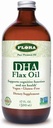 Flora DHA Pellavaöljy - Tukee aivojen terveyttä - sisältää Vegan Omega-3-6-9, Gluteeniton, Kosher & ei-GMO - Pidä jäähdytetty - lasipullo - 17 fl. oz.