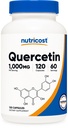 Nutricost Quercetin 1000 mg, 120 kapselia - kasvissyöjäkapselit, 60 tarjoilua, 500 mg per kapseli, ei-GMO, gluteeniton