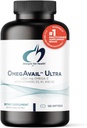 Designs for Health OmegAvail Ultra TG Fish Oil 1200mg - 1000 IU D3-vitamiinia K1 + K2 - Triglyseride Form Omega 3 Fish Oil Supplement with DHA/EPA - No Fishy Aftertaste (120 Softgels)