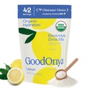 GOODONIA Organic Hydration Elektrolyytti juoma Mix, Certified Organic Hydration Powder, ei-GMO, Biochecks Glyphosate Free, Low Sugar, Lemonade Flavor, Ei keinotekoisia makuja, 42 tarjoilua