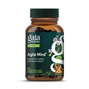 Gaia Herbs Agile Mind - Brain & Cognitive Support Herbal Lisäravinteet - Luomukurkuma juuri, Bacopa, Black Pepper, ja Ginkgo Biloba - 60 Vegan Liquid Phyto-Capsules (30 päivän toimitus)