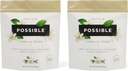 Protein Powder Vanilla Bean - 20 g Vegan, Plant-Based Protein Mix - Ei-GMO, Ei-Dairy, Gluteeniton - 3,5 g BCAAs - 9 Essential Amino Acids - 30 päivän toimitus - 2 Bag, 30 Tarjoilut