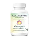 Dr Clark Store Omega-3 Iceland Fish Oil Supplement ... 1000mg, 80 Softgels, tukee sydäntä, aivoja ja yhteistä terveyttä