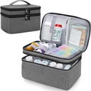 Lääkkeen Järjestäjä ja varastointilaukku Tyhjä, Perheen ensiapulaatikko, Pill Bottle Organizer Bag hätälääkintä, Lisäravinteet tai Medical Kits, Zippered Medicine Bag kotiin ja matkustaa