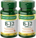 Luonto Bounty B-12-vitamiini, nopea liuotus, 2500 mikrog, luonnon kirsikka maku 75 ct (2 pakkaus)