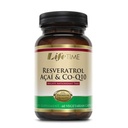 LIFETIME Resveratrol, Acai & CoQ10, Veg Cap (Btl-Glass) 60ct