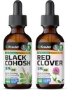 BIO KRAUTER Musta Cohosh Tincture 2 Fl. Oz. & Red Clover Tincture 2 Fl. Oz.