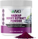 AKI Haskap Berry Extract Powder - Rikas antioksidantteja, Vitamiini-C & Polyfenolit - uutettu Quality Kuivatut Marjat - Ei lisättyjä tekonurmi & väritys - Boosts energiataso (5.30Oz/150g)