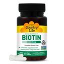 Country Life - Biotin High Potency, 5 mg - 60 Vegaanikapselia