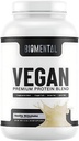 Biomental Vegan Protein Powder - Vanilja - Gluteeniton - Ei GMO - Kasviperäistä proteiinia - Tukee laihtuminen ja lihasten kasvu - tehostettu imeytyminen - täydellinen miehille ja naisille - 2 kg