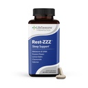 LifeSeasons Rest-ZZZ - Natural Sleep Support Supplement - Fall Asleep & Stay Asseep - Calms Hermosto - Helppo lihasjännitys & levottomuus - pieni annos melatoniini GABA & kamomilla - 60 kapselia