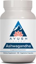 Ayush Yrtit Ashwagandha kapselit - Ashwagandha miesten & naisten, Ashwagandha lisäravinteet, puhdas Ashwagandha juurijauhe stressiin, 500mg / pilleri - 120 Kasvisruoka Caplets (1 Count)