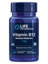 Life Extension B12 Methylcobalamin, Nerve Health Supplement, Kognitiivinen tuki, energia-vitamiini, metyylikobalamiini B12, 1 mg, pikaratkaisu, kasvisruoka, 60 imeskelyä
