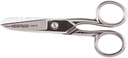 Klein Tools G100CS Sakset, Made in USA, Electrician Sakset Stripping Lotches ja Serrated terä, 5-1/4-tuumainen