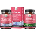 Bundle G Curve Horny Goat Weed for Women for Enhanced Energy Mood Performance ja Extra Strength Saw Palmetto naisille 500mg - DHT Blocker - 30 päivän Supply - Hiusvitamiinit hiustenlähtö täydentää