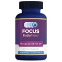 Focus Relief Plus Dry Eye Formula (90 ct. 30 päivän toimitus) Dry Eye Omega 3 täydennysosa - Dry Eye Relief täydennysosa - Omega 3 Kalaöljy kuiva silmä
