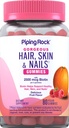 Piping Rock hiukset Iho ja kynnet Vitamiinit 80 Gummies 