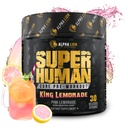AAKKOSELLINEN LION Core Pre treenaa Creatine for Performance, Beta Alanine for Muscle, L-Citrulline for Pump & Tri-Source Kofeiini kestävän energian (30 tarjoilua, King Lemonade Flavor)