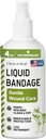 Lemmikki Liquid Bandage koirille - 4 oz Spray kanssa Aloe - Haavojen hoito koirille mukaan lukien viiltoja, scrapes, ja Stitches - hengittävä ja vedenpitävä