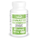 Supersmart Annatto Tocotrienols 100 mg/vrk (DeltaGold E-vitamiini) - Tokotrienols täydennysosat Ei-GMO & Gluteenittomat - 60 Softgels