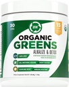 Organic Greens Powder - USDA Organic - Ei-GMO - 15 Superfoods - Detox ja Immuno Health Benefits mukaan lukien Spirulina, Matcha Green Tea, ja Ashwagandha - 30 Tarjoilut