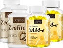 Zeoliitti Detox-kapselit(2 pakkaus) + SAM-e-lasit(2 pakkaus)