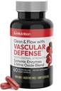 Nattokinaasi Supplement Typpioksidikapselit Beet root Extract High Potency Lumbrokinaasi & Bromelain Systemic Enzymes Typpioksidi Blend Clean & Flow Verisuonipuolustus 60 Caps 30 Servings