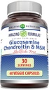 Hämmästyttävä Formula Glukosamiini Chondroitin & MSM 60 Kasviskapselit Shellfish Free 