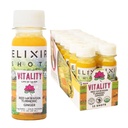 Elixir Shots, Vitality Immunity Wellness Laukaus 100% Organic Ingredients, Kylmäpaineinen Red Hawaiian Turmeric, Perun inkivääri, ananas ja mustapippuri, Ei sokeria tai keinotekoisia lisäaineita, 12 Pack