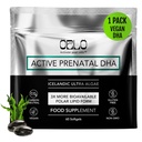 Orlo PRENATAL DHA - Prenatal DHA Omega 3 täydennysosa - Triple Strength Omega3s - Vegan DHA & EPA - Algae Omega-3 öljy - tukee aivojen kehitystä raskauden ja imetyksen aikana (60 Mini Softgels)