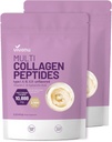 VivoNu Multi Collagen Peptides Powder, 16 Oz Hydrolysed Protein Peptides . tyyppi I, II, III, V, X, jossa on hyaluronihappoa, Biotiinia ja C-vitamiinia Makuton Keto Paleo Friendly, Ez Mix in Drinks (2LB/2Pack)