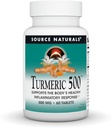 Source Naturals Turmeric, tukee kehon terveen tulehtumisen vaste *, 500 mg - 60 tablettia