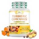 Organic Veda Turmeric ja inkivääri kapselit 300 pillereitä - Organic Turmeric Curcumin with Black Pepper for Joint Support - Non GMO, Gluteenittomat, Turmeeric ja inkivääri täydentää (95% kurkuminoidit)