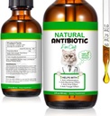 60ML Antibiootit kissoille, Premium Cat Antibiootit täydentää, Kissat Multivitamiini, Luonnollinen Antibiootti kissoille, Kissa Antibiootit, Kissa Antibiootit Tukee Immuuni & Kissat Allergia Relief-2 Fl Oz