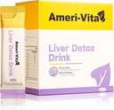 Liquid Liver Detox Drink Supplement - Milk Thistle & Artisoke uutteet Turmeric & Inositoli - Natural Liver Health Support - Sokeriton, ei-GMO, Persikka maku - 30 pussit