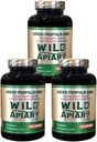 Generic 3 pullot Wild Apiary Brasilian Green Bee Propolis King Vihannekset Softgels (120 kapselia) - Ei alkoholi, vahaton, sokeriton,
