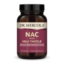 Tohtori Mercola NAC Milk Thistle - kanssa antioksidantteja - Tukee normaalia detoxification Processes - 500 mg N-asetyyli-kysteiini per Serving - ei-GMO, Gluteenittomat & soijattomia - 60 kapselia (30 tarjoilua)