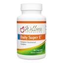 Wellness Resources Daily Super E - Tokotrienoli E-vitamiini Complex: Soy-free Full Spectrum E-vitamiinia Delta, Gamma & Alpha Tokotrienoleja antioksidanttien suojeluun, luonnollinen lähde, ei GMO (90 Caps)