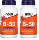 NYT lisäravinteet, B-50 mg vitamiini, energiantuotanto*, Hermosto*, 100 tablettia (pakkaus 2)
